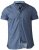 D555 Limburg Short Sleeve Shirt Blue - Overhemden - Overhemden Grote Maten Heren