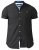 D555 Dwight Short Sleeve Shirt Black - Overhemden - Overhemden Grote Maten Heren