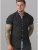 D555 Dwight Short Sleeve Shirt Black - Overhemden - Overhemden Grote Maten Heren