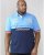 D555 Ernest Polo Blue & Navy - Polo shirts - Grote Maten Poloshirts Heren