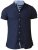 D555 Norman Short Sleeve Oxford Shirt Navy - Overhemden - Overhemden Grote Maten Heren