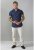 D555 Norman Short Sleeve Oxford Shirt Navy - Overhemden - Overhemden Grote Maten Heren