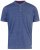 D555 Daniel Grandad T-shirt Denim - T-shirts - Grote Maten T-shirts Heren