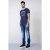 D555 Hatter T-shirt Navy - T-shirts - Grote Maten T-shirts Heren