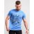 D555 Monty T-shirt Blue - T-shirts - Grote Maten T-shirts Heren