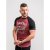 D555 Evans T-shirt Burgundy - T-shirts - Grote Maten T-shirts Heren