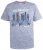 D555 Hobart LA Printed T-Shirt Blue - T-shirts - Grote Maten T-shirts Heren