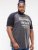 D555 Lismore Raglan Sleeve San Diego Printed T-Shirt Charcoal - T-shirts - Grote Maten T-shirts Heren