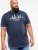 D555 Randwick San Francisco Printed T-Shirt Navy - T-shirts - Grote Maten T-shirts Heren