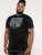 D555 Willoughby NYC Dot Printed T-Shirt Black - T-shirts - Grote Maten T-shirts Heren
