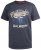 D555 Cairns Navy Fine Stripe Colorado Printed T-Shirt - T-shirts - Grote Maten T-shirts Heren