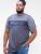 D555 Anson Originals Printed T-shirt Denim Marl - T-shirts - Grote Maten T-shirts Heren