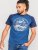 D555 Porter Raglan Sleeve Printed T-Shirt Blue - T-shirts - Grote Maten T-shirts Heren