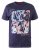 D555 Warner Guitar Printed T-Shirt Navy - T-shirts - Grote Maten T-shirts Heren