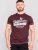 D555 Wharf California Eagle Printed T-Shirt Burgundy - T-shirts - Grote Maten T-shirts Heren