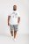 D555 Trafford Bike Photo Printed T-Shirt White - T-shirts - Grote Maten T-shirts Heren