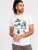 D555 Trafford Bike Photo Printed T-Shirt White - T-shirts - Grote Maten T-shirts Heren