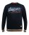 D555 Marlow Printed Crew Neck Sweatshirt Navy - Sweaters & hoodies - Sweaters & Hoodies Grote Maten Heren