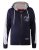 D555 Eaton Full Zip Hoodie Navy - Sweaters & hoodies - Sweaters & Hoodies Grote Maten Heren