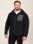 D555 Damien Micro Fleece Zip Through Hoody Zwart/Grijs - Sweaters & hoodies - Sweaters & Hoodies Grote Maten Heren