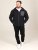 D555 Damien Micro Fleece Zip Through Hoody Zwart/Grijs - Sweaters & hoodies - Sweaters & Hoodies Grote Maten Heren