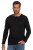 JP1880 702555 Henley T-shirt met lange mouwen Zwart - T-shirts - Grote Maten T-shirts Heren