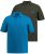 JP1880 704317 Poloshirt 2-pack Turkooisblauw/Olijfgroen - Polo shirts - Grote Maten Poloshirts Heren