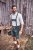 JP1880 Genuine Leather Traditional Lederhosen Shorts Green - Korte broeken - Grote Maten Korte Broeken Heren