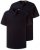 JP1880 708420 Henley T-shirt 2-pack Donkerblauw - T-shirts - Grote Maten T-shirts Heren
