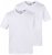 JP1880 711318 T-shirt met V-hals 2-pack Wit - T-shirts - Grote Maten T-shirts Heren