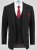 D555 Ted 4 Way Stretch Tailored Suit Jacket Zwart - Pakken - Grote Maten Kostuum Heren