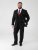D555 Ted 4 Way Stretch Tailored Suit Jacket Zwart - Pakken - Grote Maten Kostuum Heren