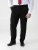 D555 Ted 4 Way Stretch Tailored Trouser Zwart - Pakken - Grote Maten Kostuum Heren