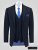 D555 Ted 4 Way Stretch Tailored Suit Jacket Navyblauw - Pakken - Grote Maten Kostuum Heren