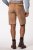 JP1880 Premium Goat Suede Staghorn Embroidery Shorts Leather Brown - JP1880 - JP1880 Grote Maten Herenkleding