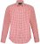 JP1880 Modern Fit Button-Down Collar Long Sleeve Check Shirt Light Red - Overhemden - Overhemden Grote Maten Heren