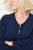 Ulla Popken 749967 Badstof badjas met rits Donkerblauw - Ochtendjassen & badjassen - 