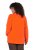 Ulla Popken 796970 Lichte fleecejas Oranjerood - Fleecekleding - 