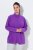 Ulla Popken 796970 Lichte fleecejas Donkerpaars - Fleecekleding - 