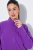 Ulla Popken 796970 Lichte fleecejas Donkerpaars - Fleecekleding - 