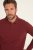 JP1880 Polo Shirt Long Sleeve Piqué Red - Polo shirts - Grote Maten Poloshirts Heren