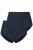 Ulla Popken 800279 Gestreepte slips 2-pack Donkerblauw - Slips - 