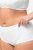 Ulla Popken 800279 Gestreepte slips 2-pack Wit - Slips - 