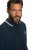 JP1880 802789 Poloshirt met witte contrastkraag Donkerblauw - Polo shirts - Grote Maten Poloshirts Heren