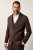 JP1880 New York Flexnamic Jersey colbert Donkerbruin - Pakken - Grote Maten Kostuum Heren