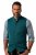 JP1880 Mottled Stretch Knit Stand-up Collar Vest Turquoise Blue - JP1880 - JP1880 Grote Maten Herenkleding