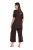 Ulla Popken 806944 Pyjama met korte mouwen Bruin - Pyjama's en Loungewear - 