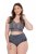 Ulla Popken 809385 Corrigerende slip met kant Antraciet - Shapewear - 