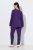 Ulla Popken 812441 Pyjama met lange mouwen en kant Koningsblauw - Pyjama's en Loungewear - 
