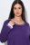 Ulla Popken 812441 Pyjama met lange mouwen en kant Koningsblauw - Pyjama's en Loungewear - 